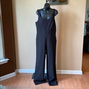LOTUS THREADS BLACK CUTOUT BACK JUMPSUIT